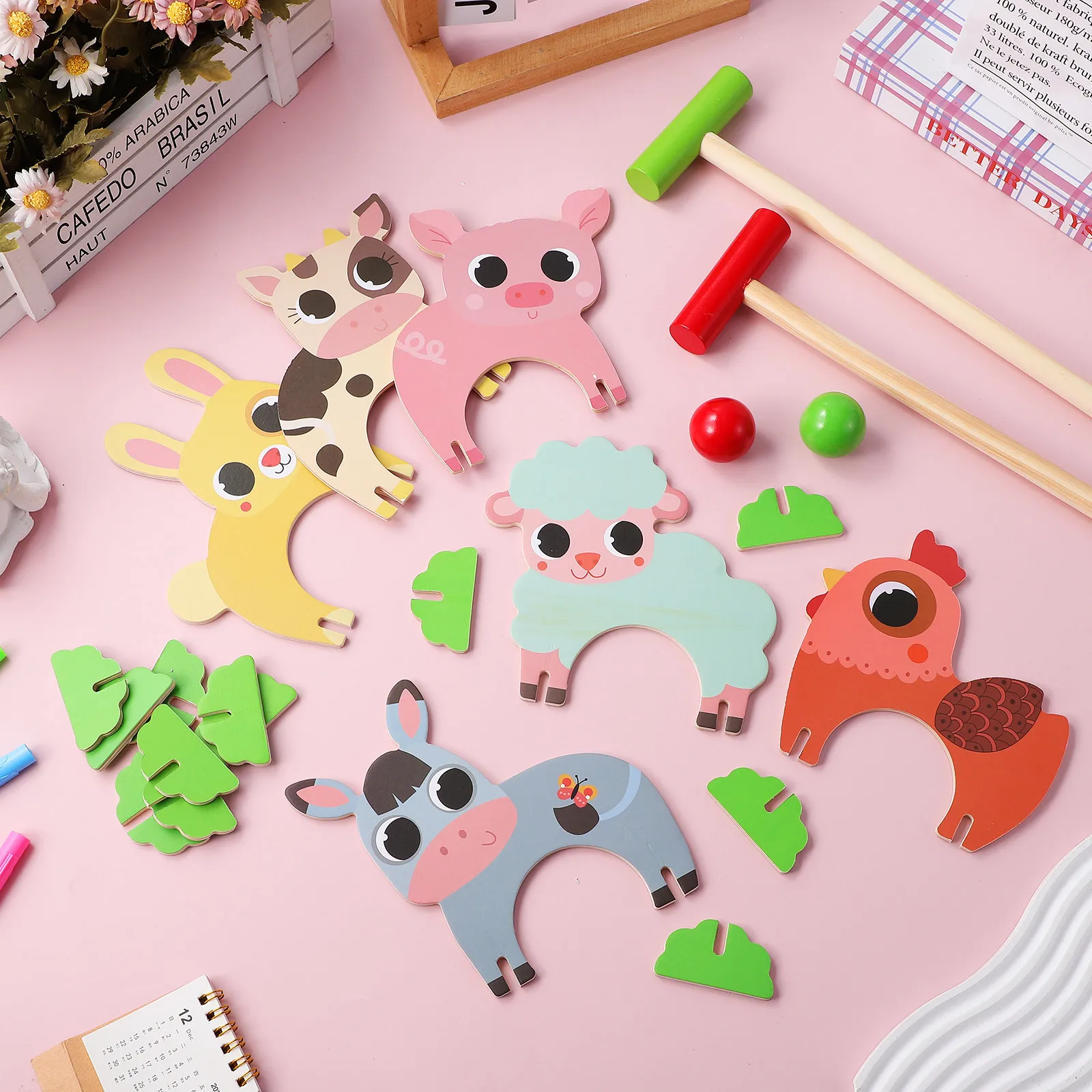 1set-animal-croquet-set-wooden-cartoon-wickets-with-mallets-and-balls-kids-educational-hand-eye-coordination-preschool-game-gift