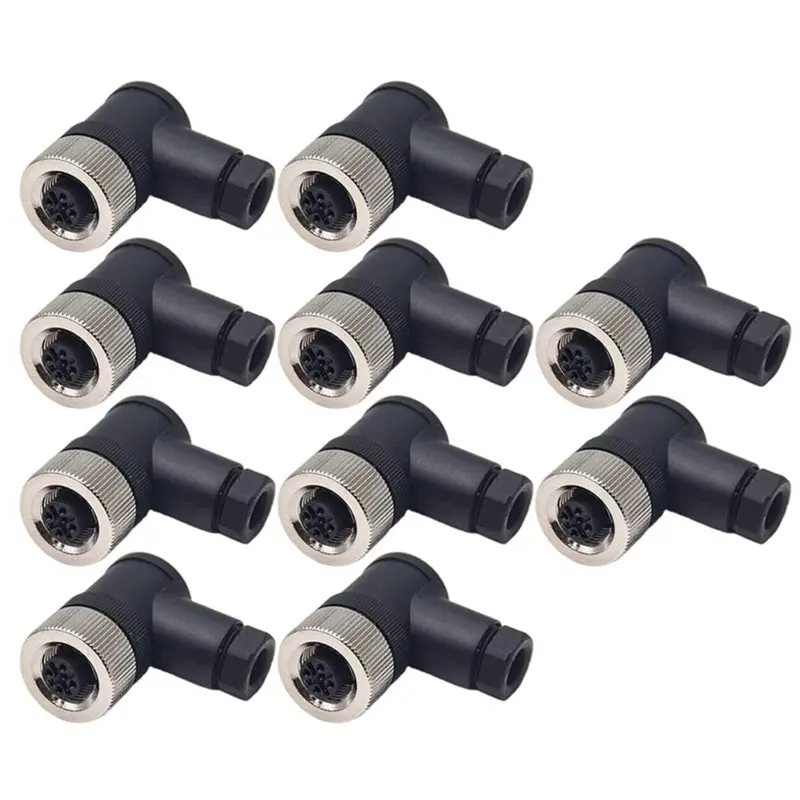 DT19-Waterproof Male Plug 5P L Female(PG7) 10PCS For 5Pin Sensor Connector Set For Industrial Use