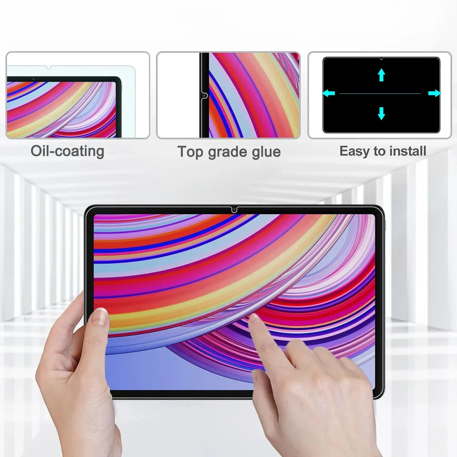 Protecteur d'écran HD anti-rayures, 2 pièces, verre trempé pour Xiaomi Redmi Pad Pro 2024, Film pour tablette 12.1 pouces sans bulles