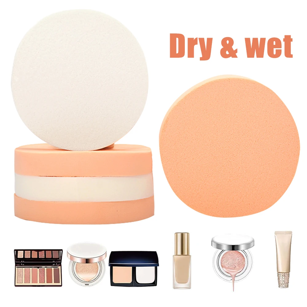 Applicateur de maquillage bouffant de poudre, outil de beauté, bouffée de poudre pour le visage, tampon éponge cosmétique, mélangeur de poudre pour sec et humide, 10 pièces