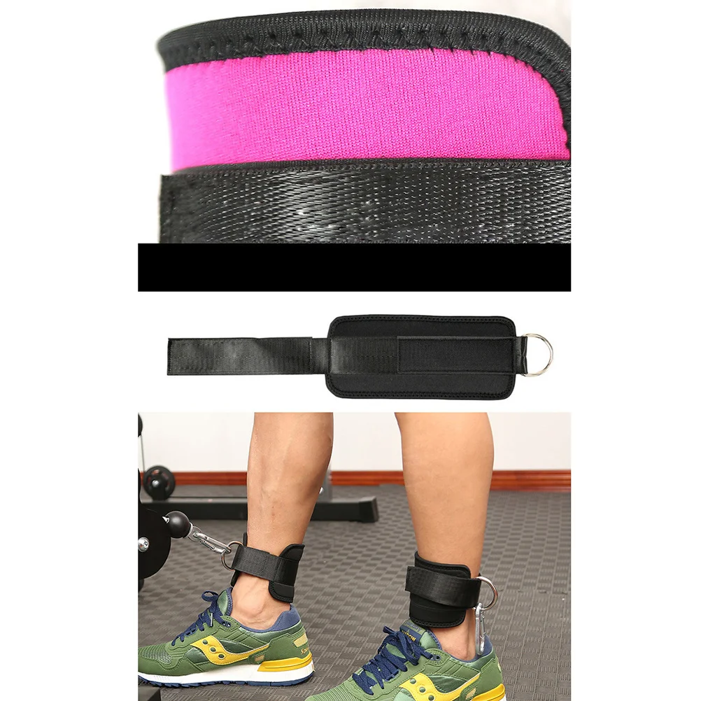 

2Pcs Adjustable Ankle Straps for Cable Machines Heavy Duty Leg Exercises with Cotton Padding Hip Abductors Leg Curl Support Gym