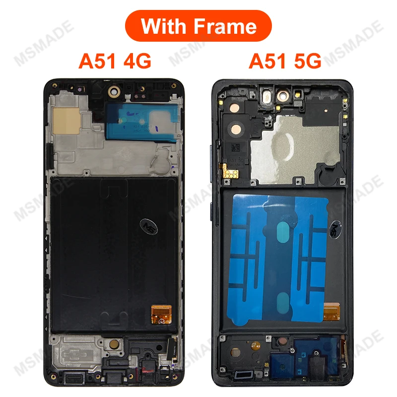 AMOLED For Samsung Galaxy A51 4G LCD SM-A515F/DST SM-A515F/DSM Display Touch Screen Replace For Samsung A51 5G LCD SM-A516B/DS