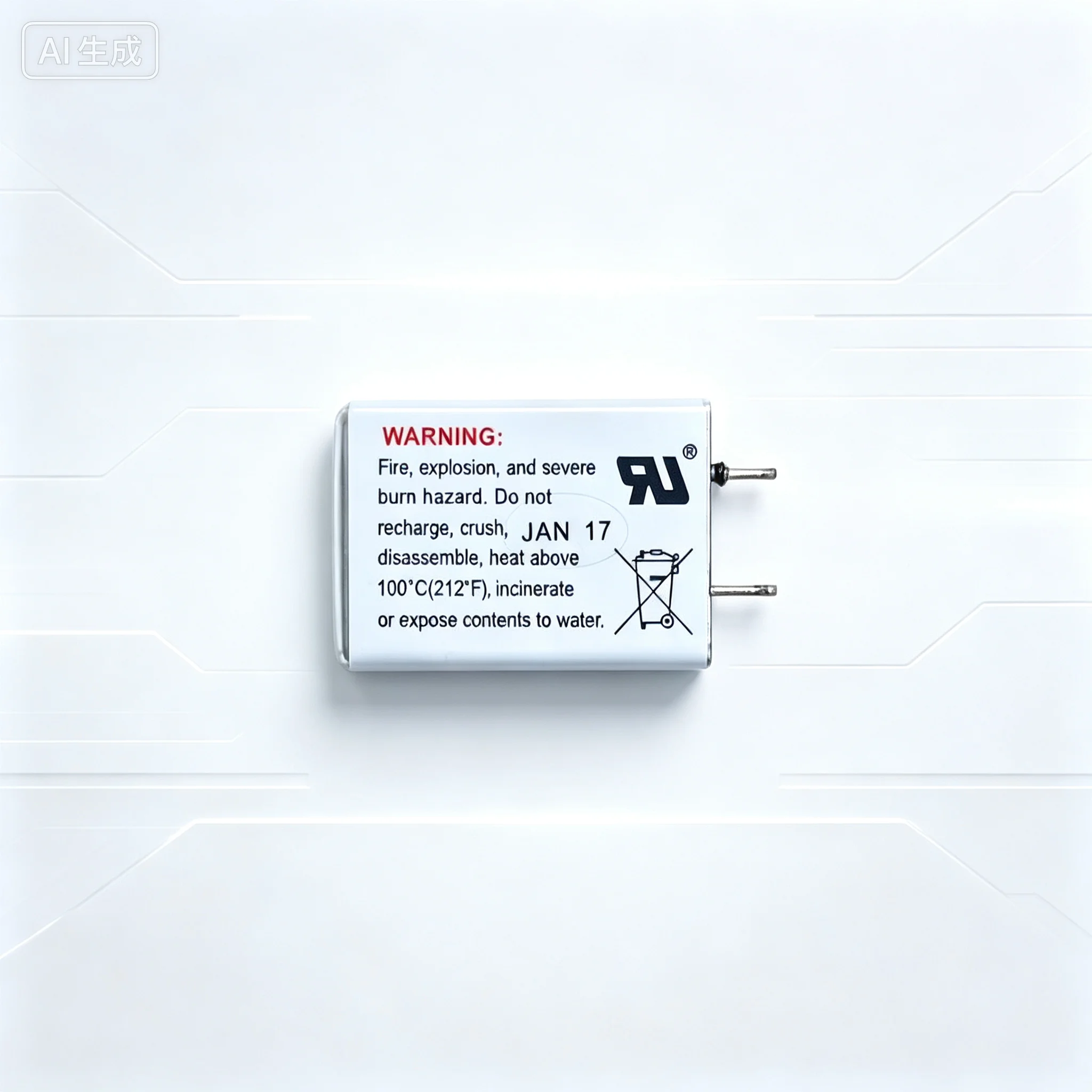 For EF651625 LTC-7PN 3.6V lithium battery 2 straight feet