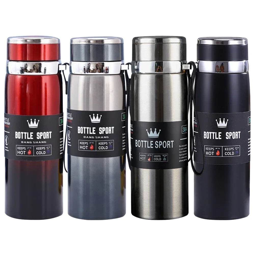 1l Thermo flasche Edelstahl Wasser flasche halten kalte heiße Kaffee thermos flasche für Wasser Tee Vakuum flaschen Sport thermos flasche