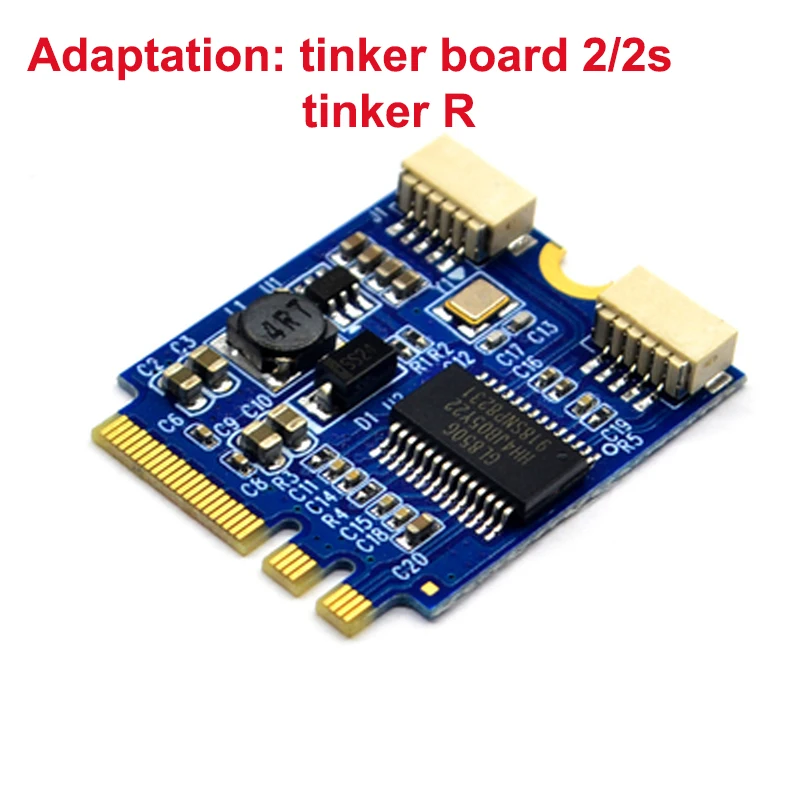 

M.2 KEY A+E expansion dual port usb2.0 expansion card M2 WIFI to dual USB Compatible with tinker board 2/2s and tinker R