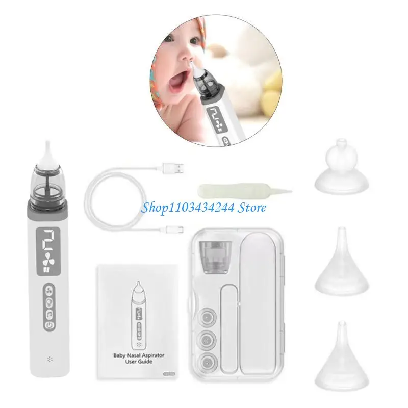 Quick Relief Baby Nose Clearer Electric Aspirator with Soft Silicone Tip Electric Baby Nasal Aspirator with Soft Tip