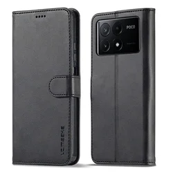 For Xiaomi Poco X6 Pro 5G Case Flip Leather Wallet Book Case On M6 Pro 4G Phone Cover Magnetic Card Slot Holder