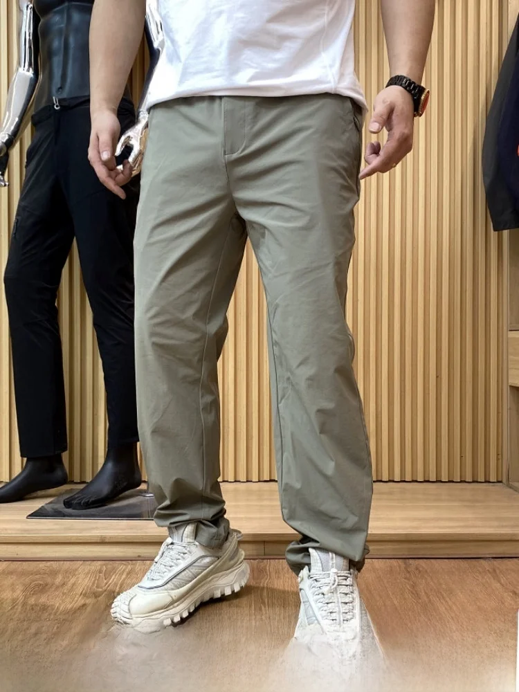 

Lightweight Men's Outdoor Casual Pants Straight Leg Comfortable Spring Summer Commute Style Waterproof Nylon