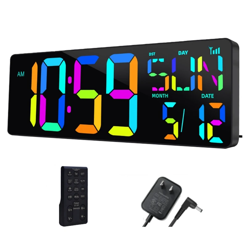 Large Digital Wall Clock 16.5