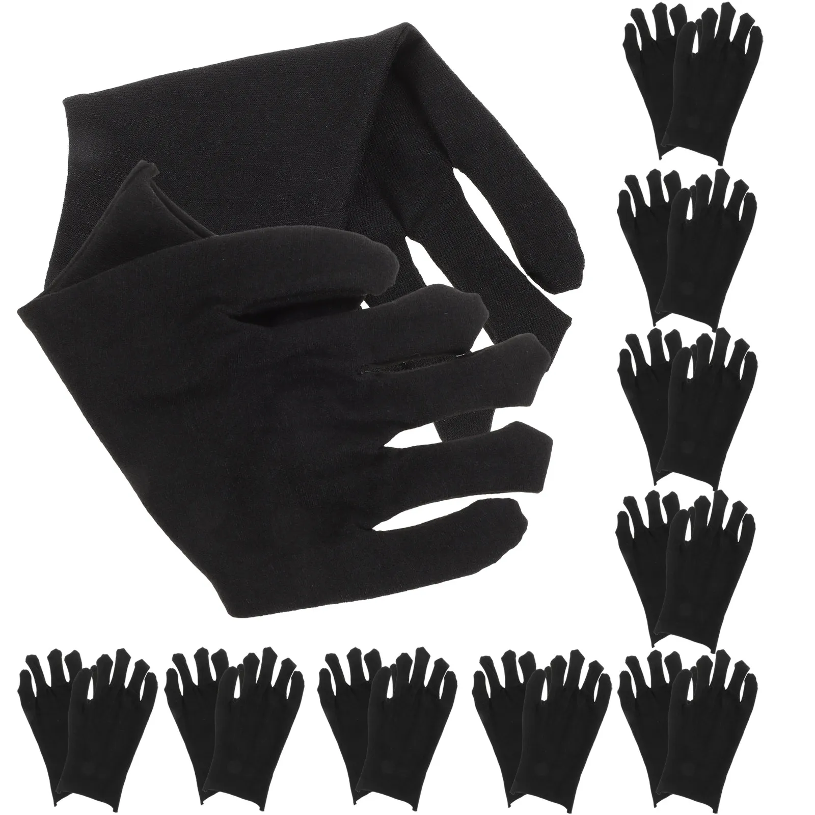 12Pairs Premium Thick Cotton Working Gloves Waterproof Anti-Skid Wear-Resistant Comfortable Safety Gloves for Gardening