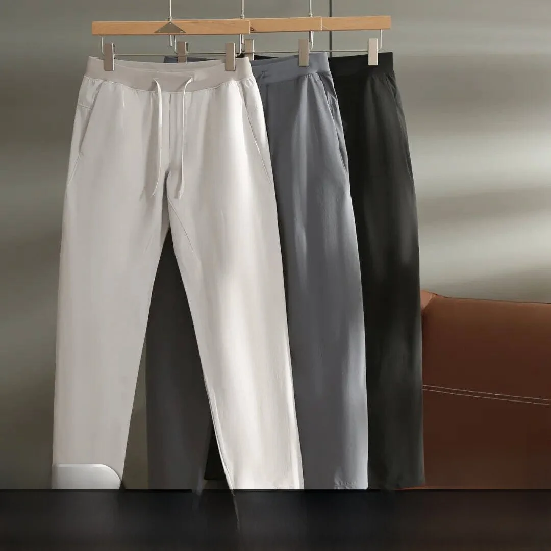 

Sorona Cool Tech Quick Dry Outdoor Men's Elastic Casual Pants Straight Leg mid Waist Polyester Blend Spring Summer Fashion