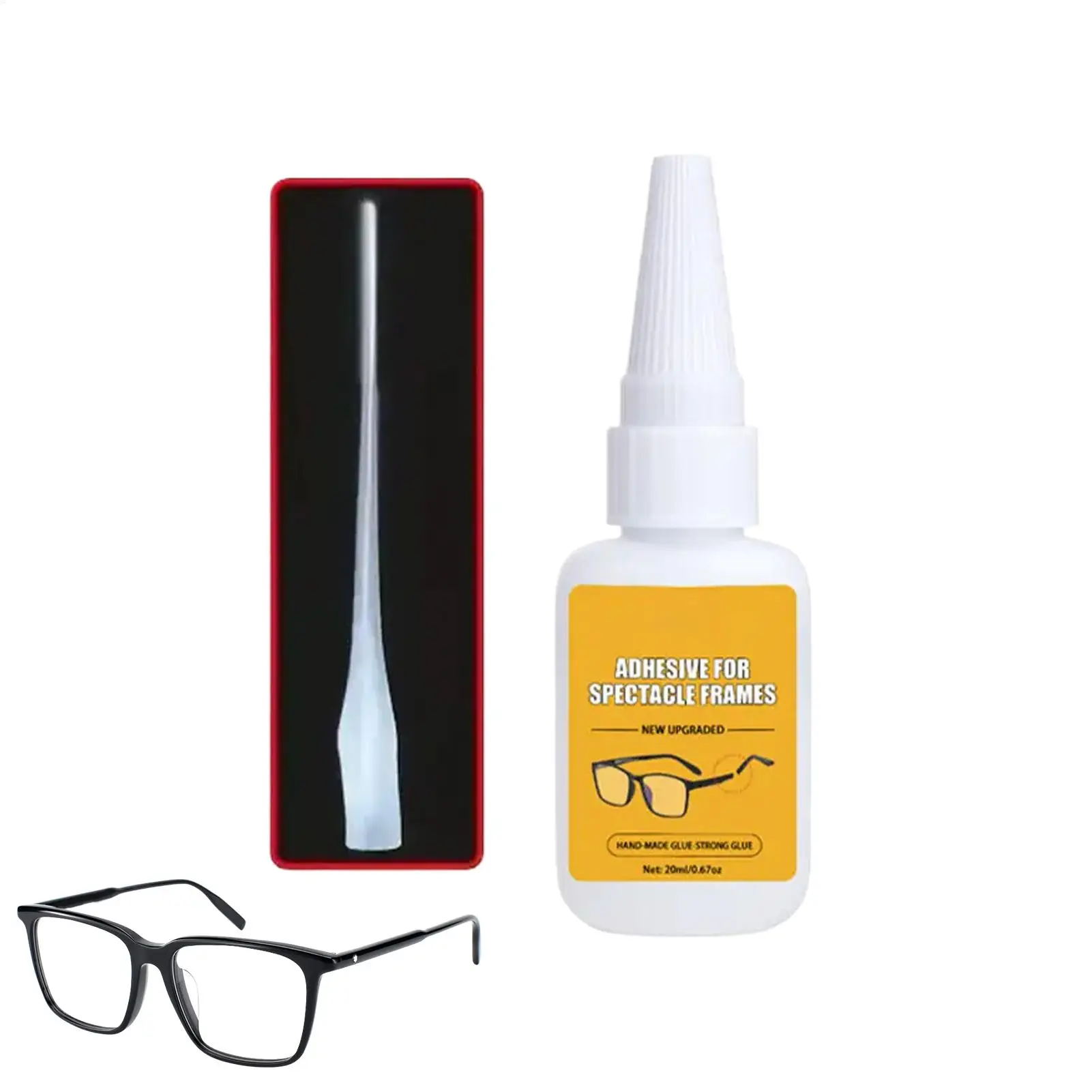 Glasses Temples Repair Glue 20ml Strong Adhesion Eyeglasses Temples Repair Glue For Beginners Students Adults
