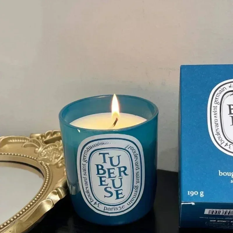 

Blue Limited Tuberose Scented Candles France Fragrance Senior Romantic Diffuser Home Fragrance Lasting Air Companion Aroma