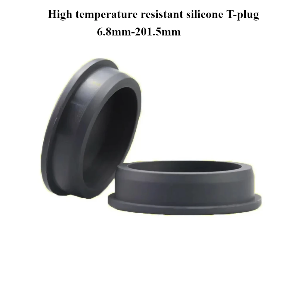 

Silicone Rubber Gaskets Bore 6.8mm-201.5mm Round Seal Hole Plugs T-Type Stopper with Blanking End Caps Grommet O Ring Stopper