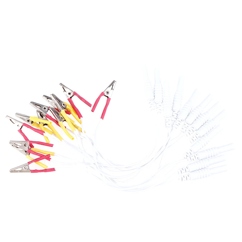12Pcs/lot Alligator Clip Cable, Random Color Acupuncture Needles Clip For SDZ-II Electronic Acupuncture Treatment Instrument New