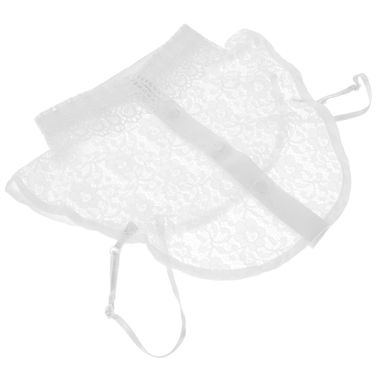 المرأة الدانتيل وهمية طوق انفصال فو قميص بلوزة طوق سترة الموضة العنق ديكور الملابس التبعي أنيق أنيق