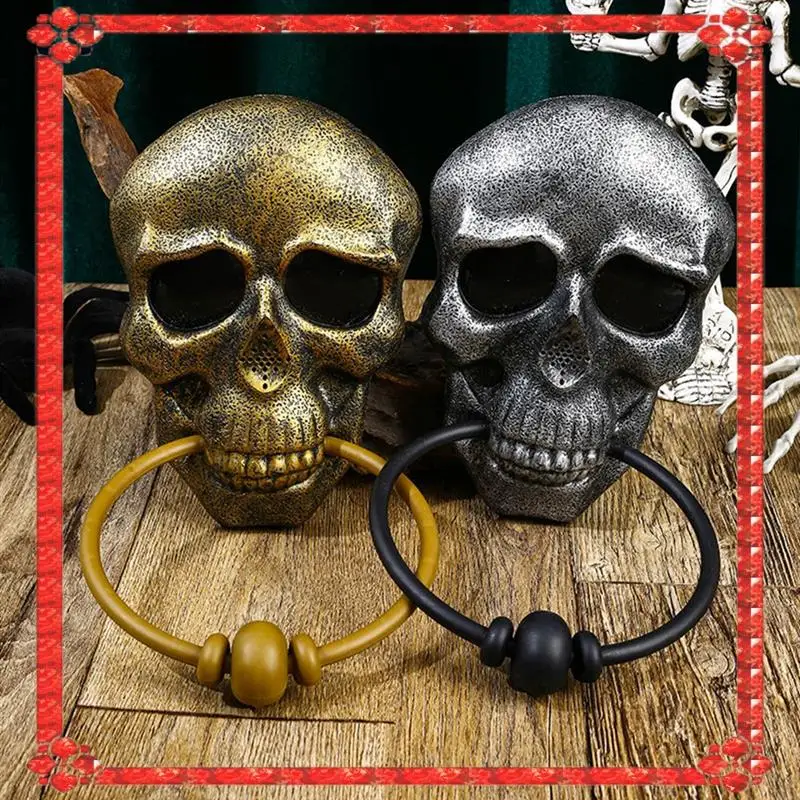 24-Hour Delivery Halloween Door Bell Skull Haunted Doorbell With Sound Light-Up Eyeball Scary Halloween Party Props For Front Do