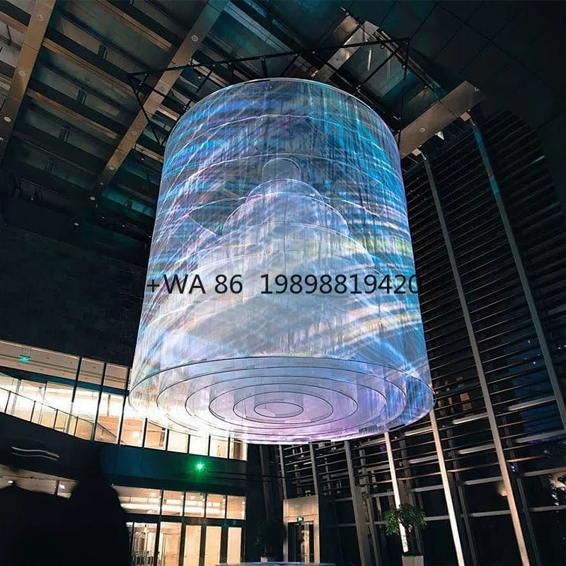 

Customizable P2.97 High Brightness LED Display Screen Transparent Adhesive Film for Glass Window Visual Advertising and Brand Di