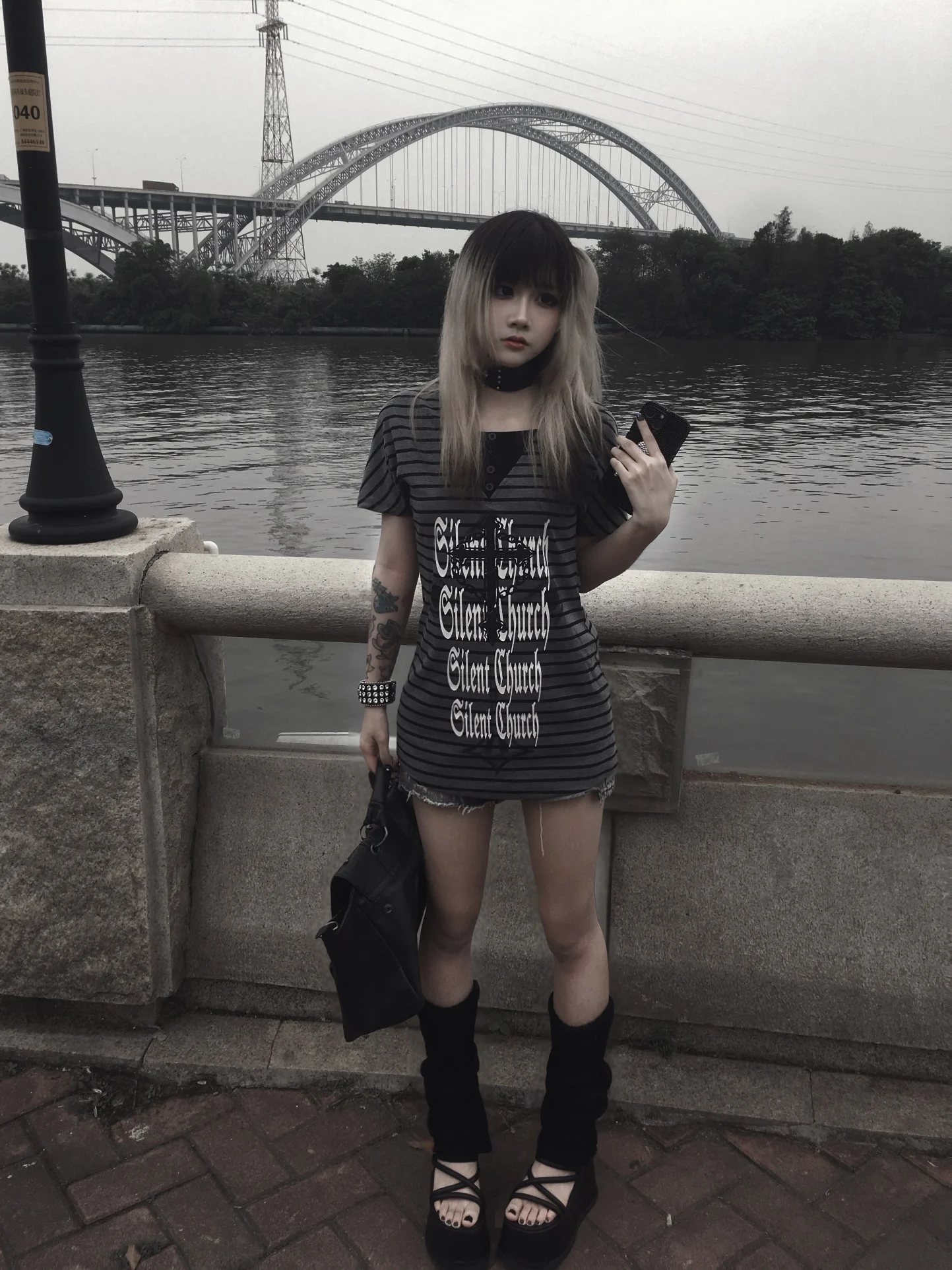 

Футболка с коротким рукавом и принтом Dark Cross, свободного кроя, в стиле субкультуры Ungo, женская модная хлопковая модель