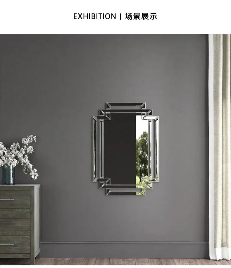 AAxzzfitting Wall Attached To The Whole Body Wall Acrylic Pasted Full-length Mirror Soft Household Mirror