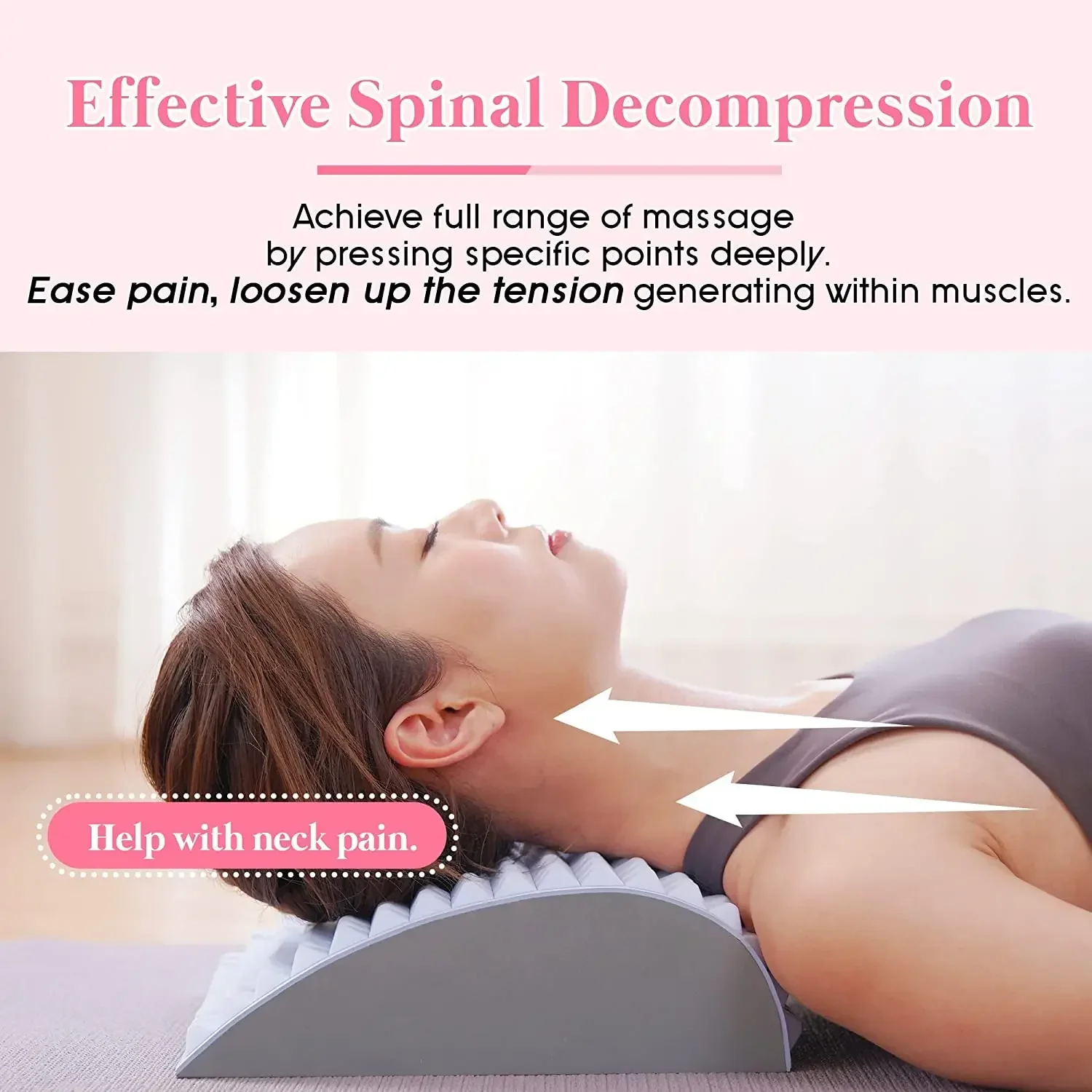 

1PCS Lower Back Pain Relief Treatment Stretcher Back Pillow Chronic Lumbar Support Herniated Disc Posture Corrector Pillow