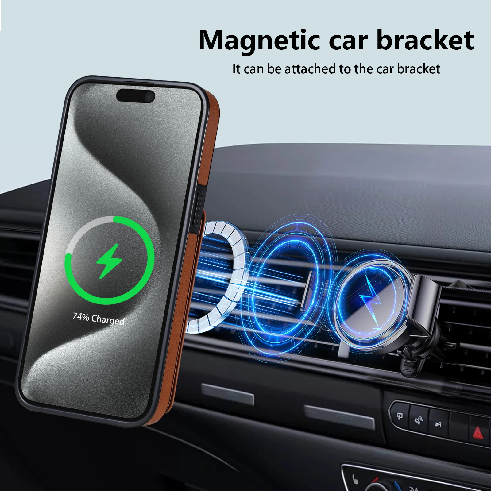 2 in 1 Detachable Cards Solt Leather Magnetic Case For iPhone 16 Pro Max 15 Plus 14 13 12 Vertical Bag Pocket For Magsafe Cover