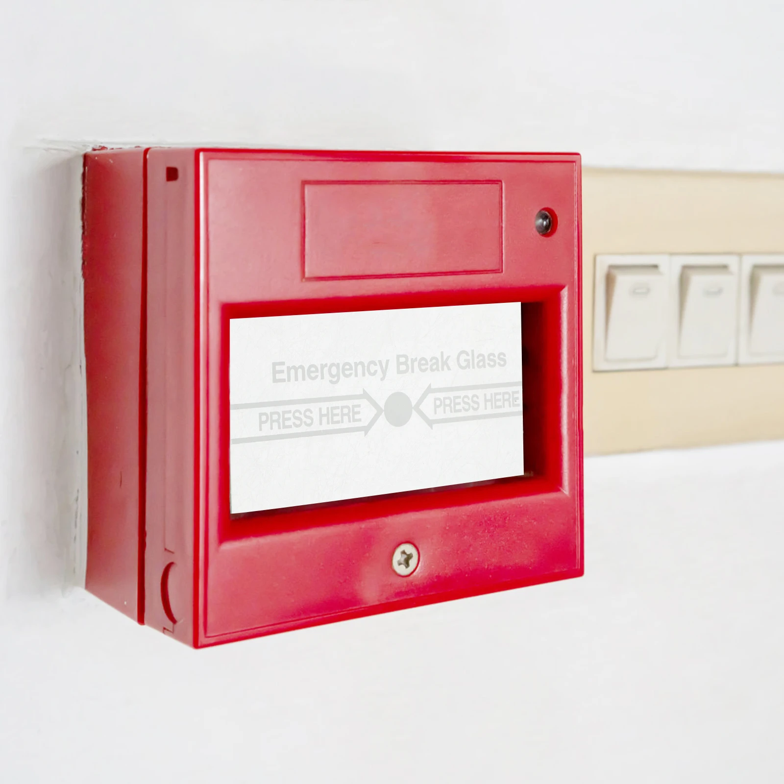 3Pcs Glass Piece for Fire Alarm Manual Switch Cover - Break Glass Emergency Device Security Panel Rapid Activation in Offices