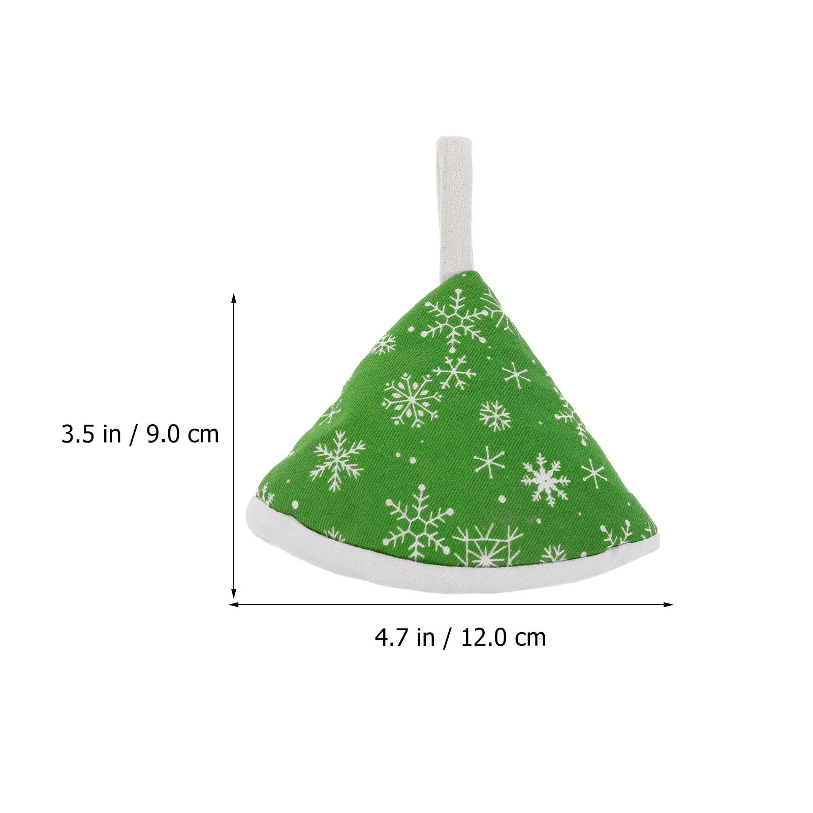 

3Pcs Adorable Triangle Pot Caps Thick Cotton Material Efficient Anti-Scald Protection Pot Hat Kitchen Accessory