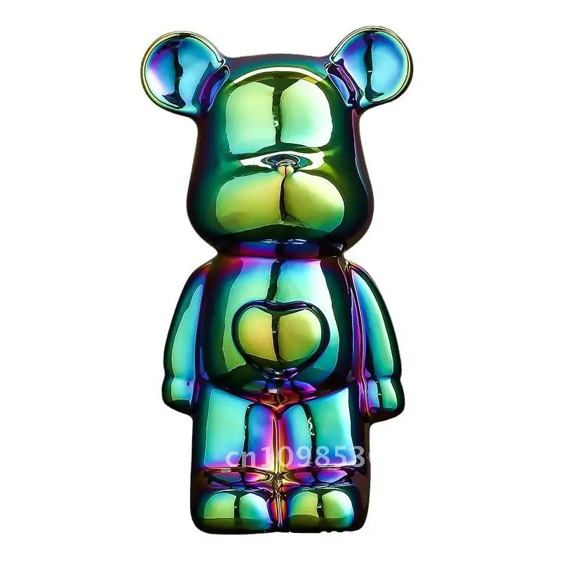 

Luxury Ceramic Heart-Shaped Bear Ornaments Modern Minimalist Style High-End Living Room Entrance TV Cabinet Wine Cabinet