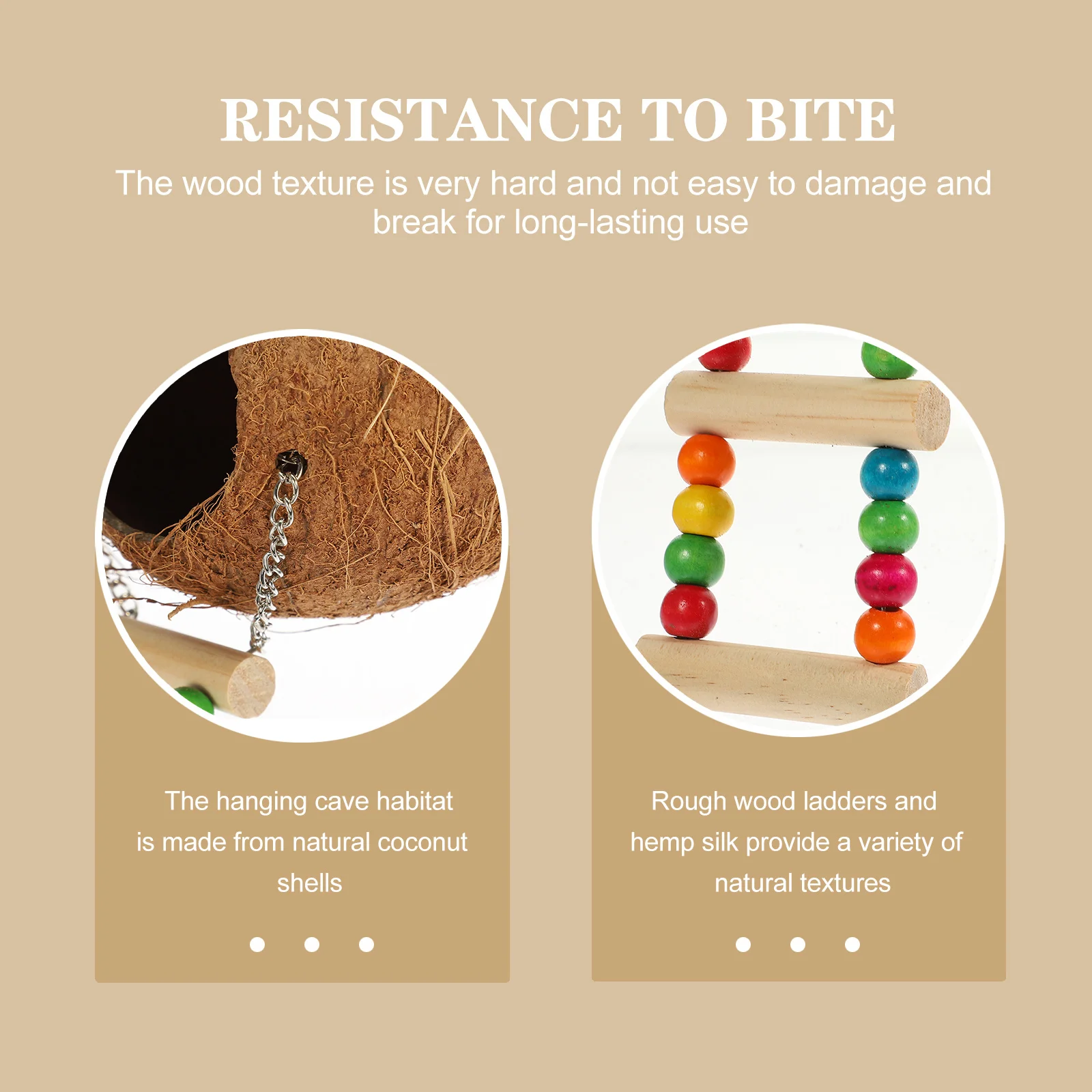 

1 set Coconut Shell Bird Nest Natural Hanging Sleeping Bed, Decorative Resting Birdhouse, Breeding Cage For Parrots Small Birds,