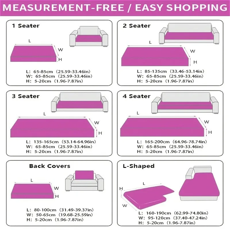 1/2/3/4 Seater Ice Silk Sofa Cover Summer Cooling Stretch All-Inclusive Slipcover Anti-Slip Washable Couch L-Shaped Sofa Covers