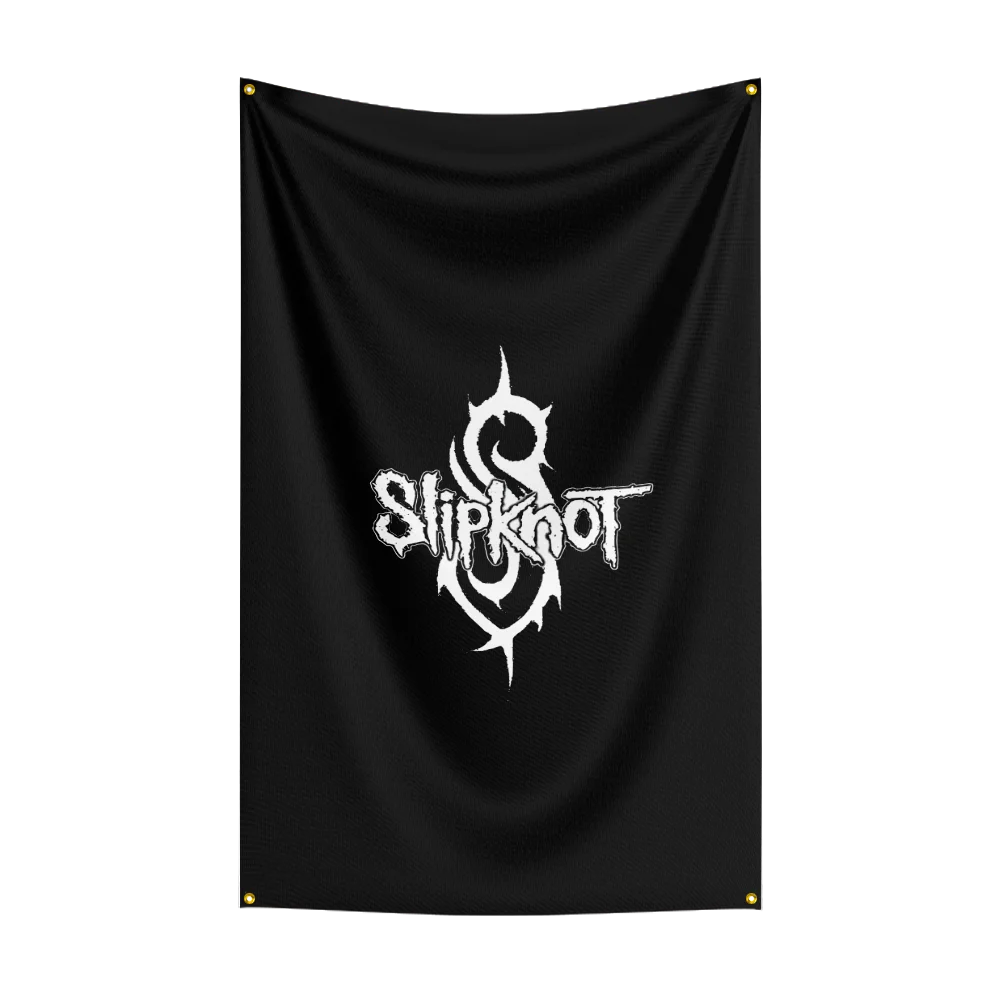 90X150CM The Knot Merch Rock Slipknots Flags Outdoor Indoor Banner Poster Polyester Home Room Dorm Garage Wall Decor 3x5 FT