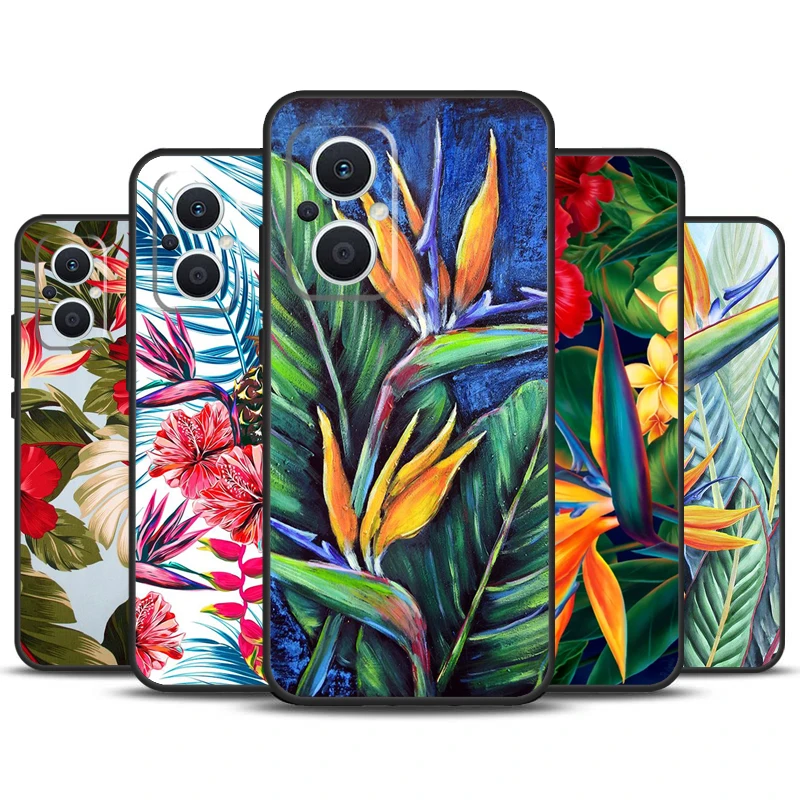 Tropical Paradise Hawaiian Birds Case For OPPO Reno 8 7 6 5 4 Lite 5Z 4Z 2Z 8T 10 Pro OPPO Find X2 X3 Lite X5 X6 Pro Cover