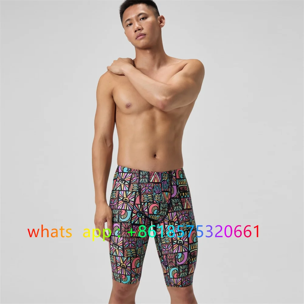 Men's Swimwear Shorts, Swim Trunks, Endurance Workout Training Swimsuits, Racing Shorts, Beach Tights, Swimsuits, Surf Jammers