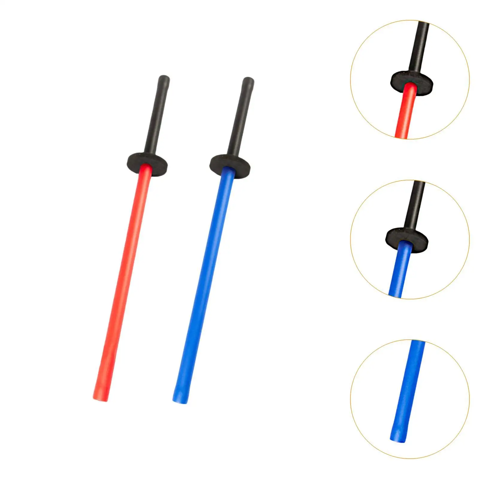 2Pcs Foam Training Sword Set Training Stick for Practice Fencing Kendo