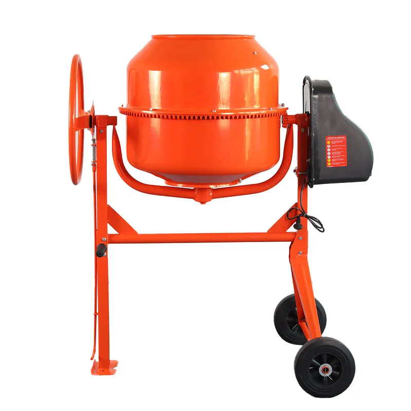 200L Portable Mini Concrete Mixer Small Construction Machine Motor Core Competitive Mescladora