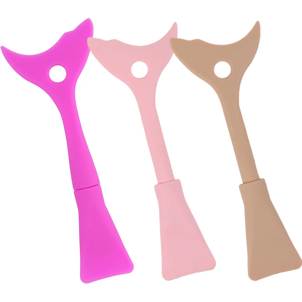 3 pezzi di protezione per ciglia strumento per trucco in silicone applicatore per eyeliner curvo scudo mascara aiuto per l'applicazione per un trucco preciso