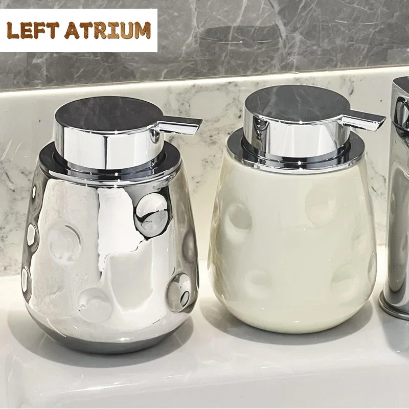 Dispenser for Liquid Soap Ceramic Foam Bottle Bubbler Hand Sanitizer Bottle Facial Cleanser Frother Portable Soap Dispensers