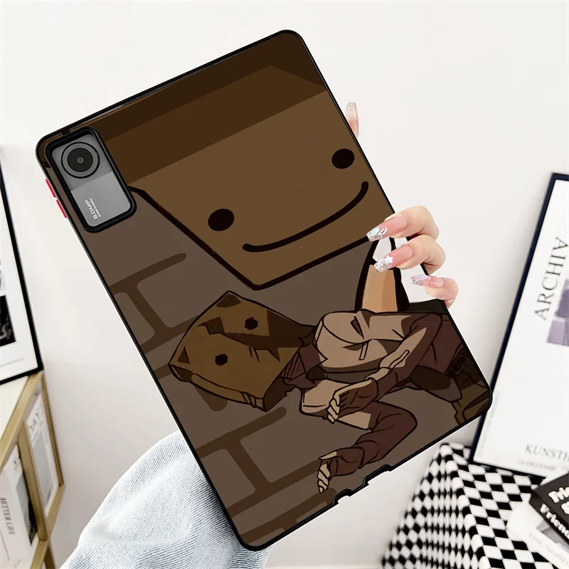 Cartoon Box Boy Milk Tea Funda For Xiaomi Pad 6 Case Mi Pad 6 5 11'' 6S Pro 12.4 Hard Cover For RedMi Pad SE 2023 Tablet Case