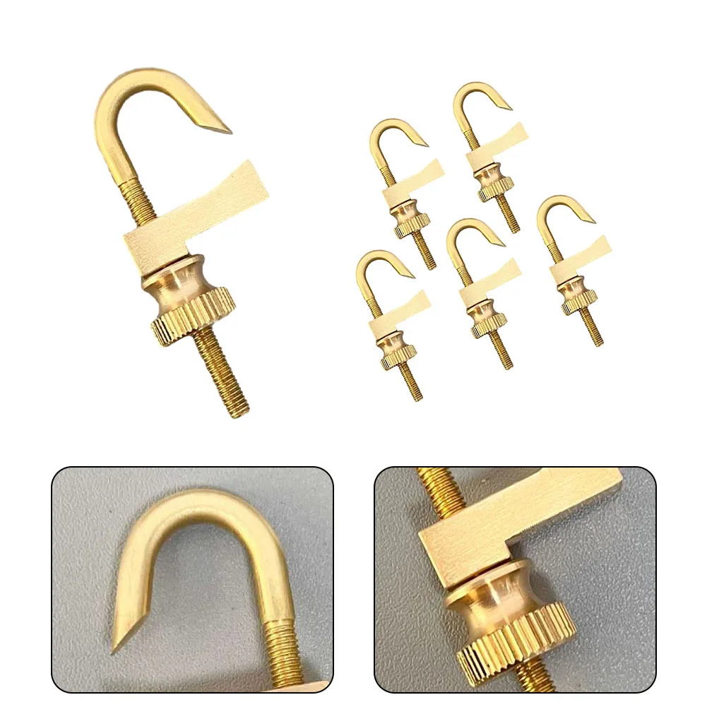 1/5 Pcs Violin Pannel Crack Clip Copper F-Shaped Fingerboard Scraper Repair Clamp For Violin Professional Making Repair Tools