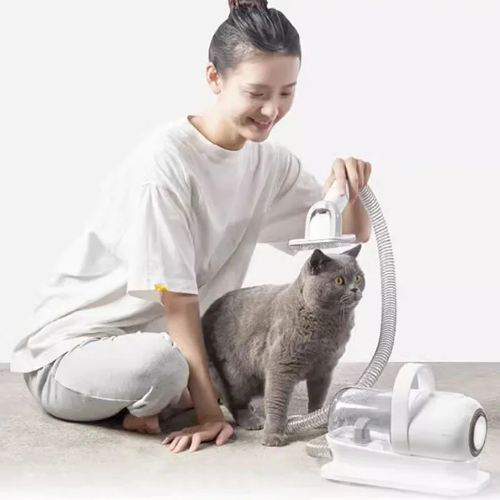 

High-quality 5-in-1 Pet Grooming Set, 1L Capacity Vacuum Cleaner, Hairbrush, Dog and cat Hair Loss Clipper, Trimmer