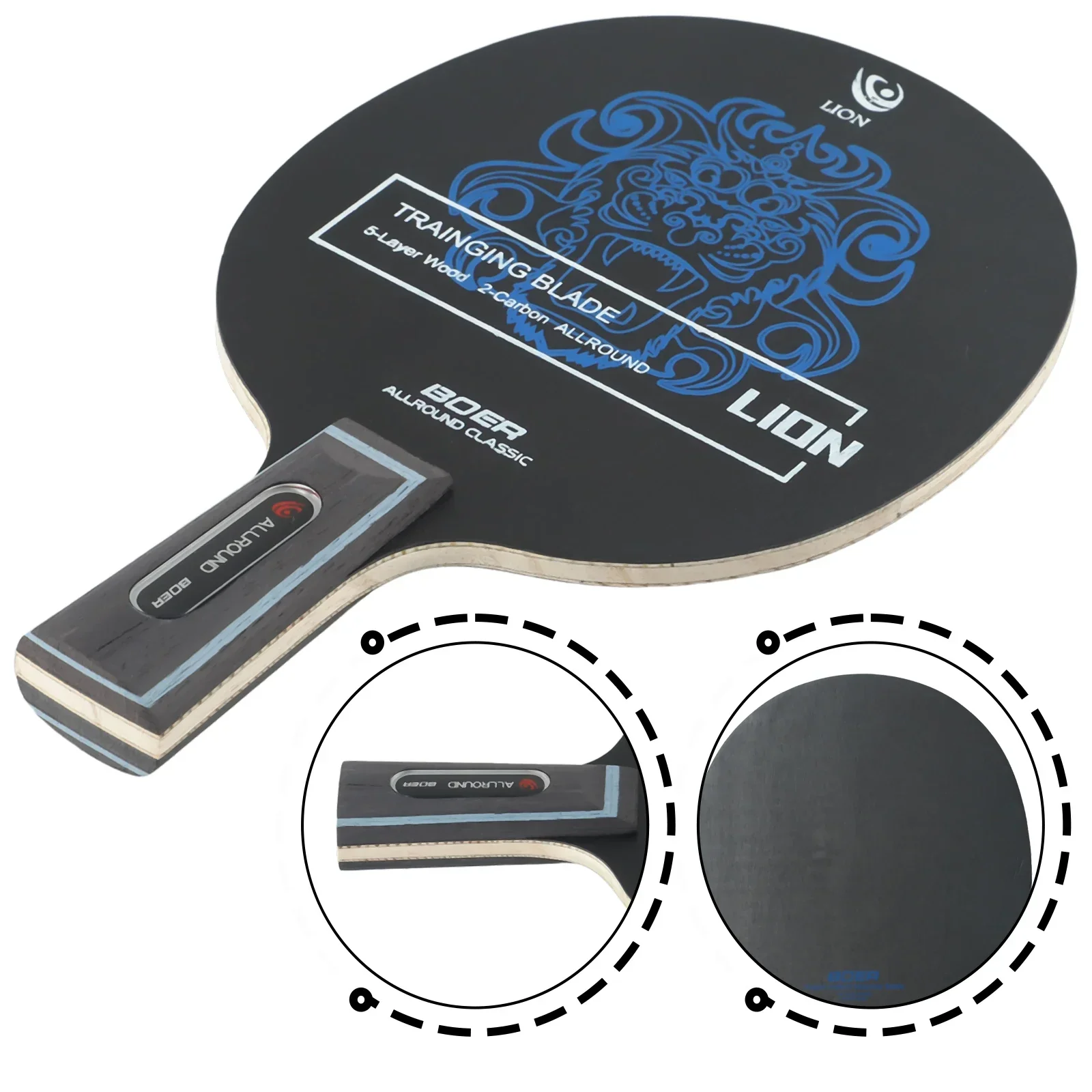 

Table Tennis Bat Blade Carbon Fiber Aryl Group Fiber Composition Premium Pings Pong Paddle Blade Lightweight Table Tennis Gear