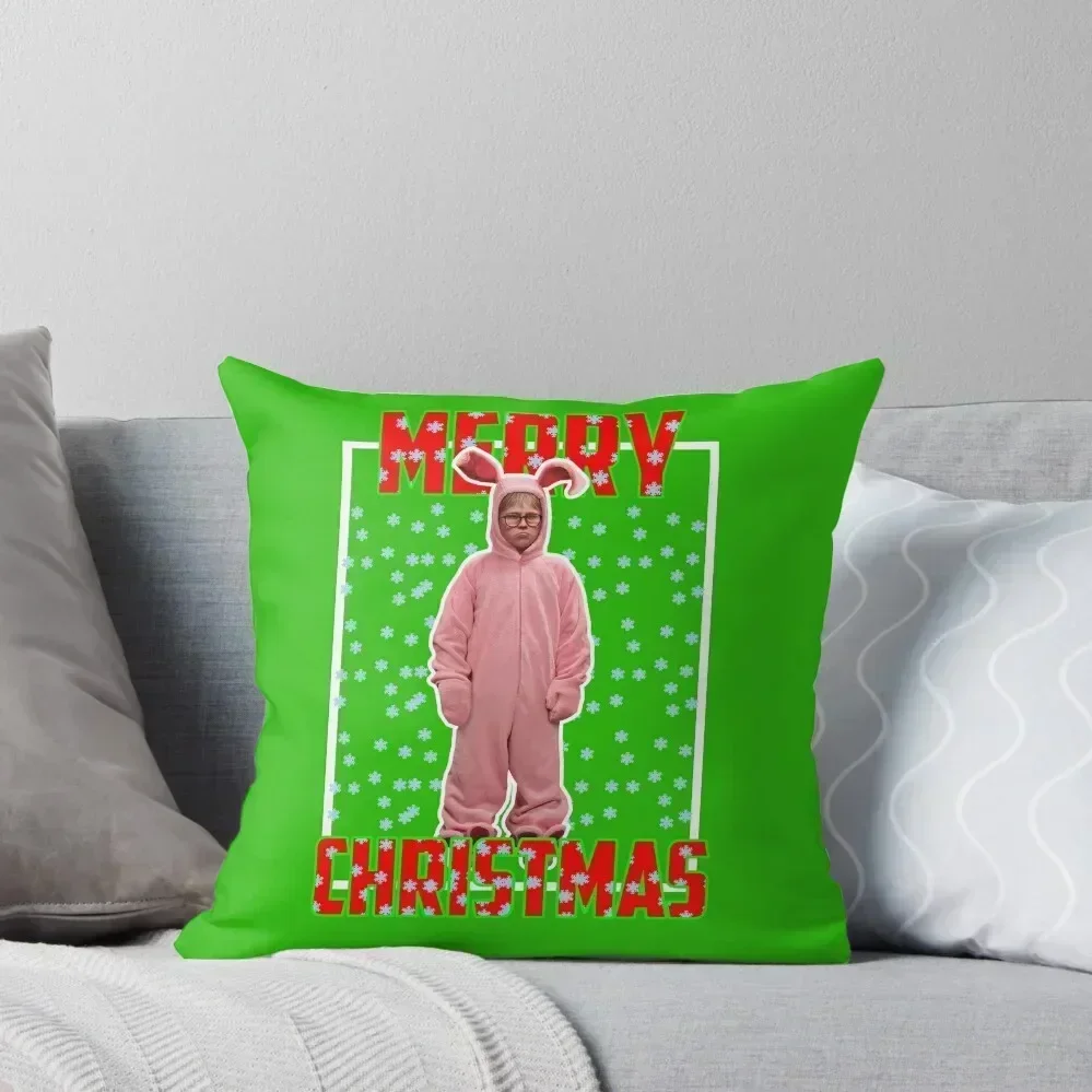 

A Christmas Story Deranged Easter Bunny Ralphie's Pink Nightmare Throw Pillow Decorative Cushion Cover covers for pillows pillow