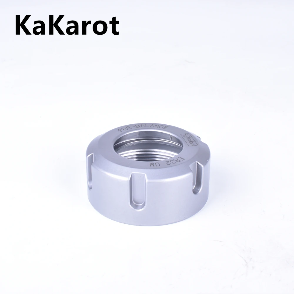 Kakarot er-porca de mandril de pinça er8/er11/er16/er20/er25/er32/er40, tipo a/m/um para suporte de broca e fresa de torno cnc