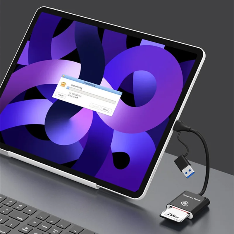 

B50C 10Gbps Cfexpress Type B Card Reader Writer USB3.2 Gen2 USB-C Cfe Card Reader For Android Win XP/Vista/7/8/8.1/10/11 OS