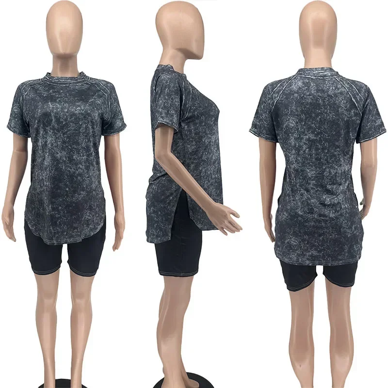 Vêtements actifs survêtement de sport femmes deux pièces ensemble vêtements d'été T-shirt haut et short survêtement sport Fitness ensembles assortis