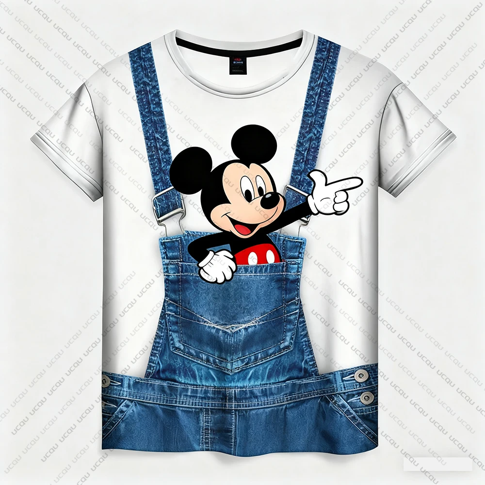 Halloween Funny Costume T-shirt With Mickey Pocket Design With Pattern Printing And 3D Printing For Unique And Fashionable Look