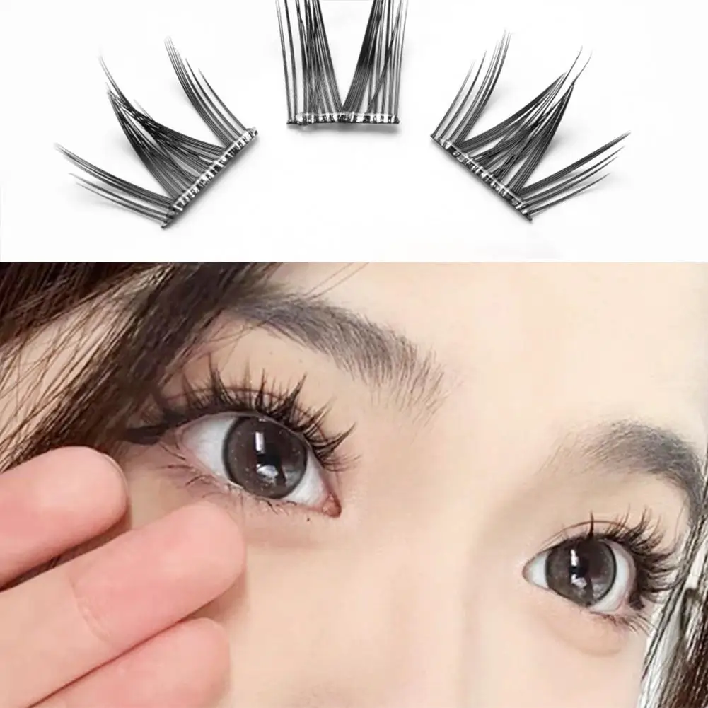 Self Adhesive Eyelashes Press On Eyelash Natural Wispy DIY Eyelash Extensions Fluffy No Glue manga Eye Lashes For Beginners