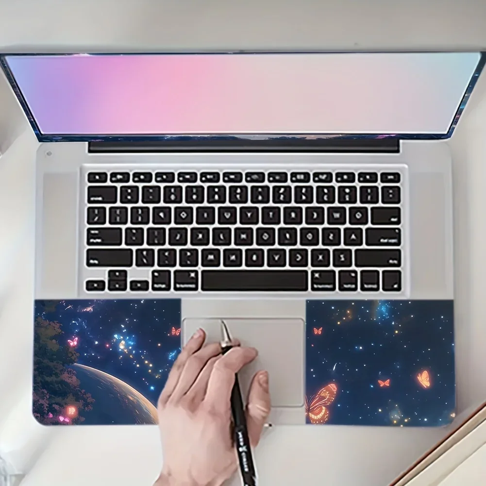 2 Pieces of Vinyl Material Fantasy Night Designed Laptop Case Scratch Resistant Laptop Case Suitable for Laptops Decal