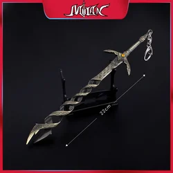 8.66 pollici Eldens Arma Godslayer's Greatsword Lega Mestiere Portachiavi Gioco Anelli Periferiche Ornamenti da collezione Giocattoli Ragazzi Regali